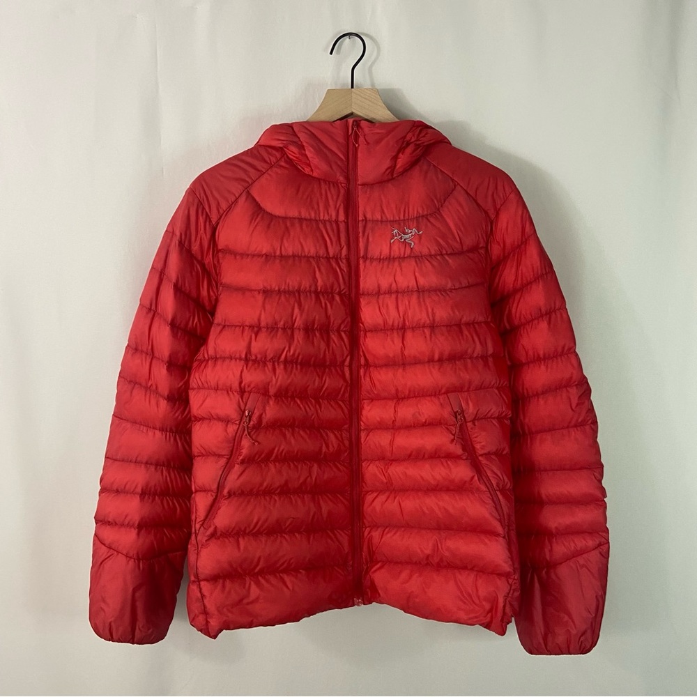 ARC’TERYX Women's Cerium LT Hooded Down Puffer Jacket Red Size Large
